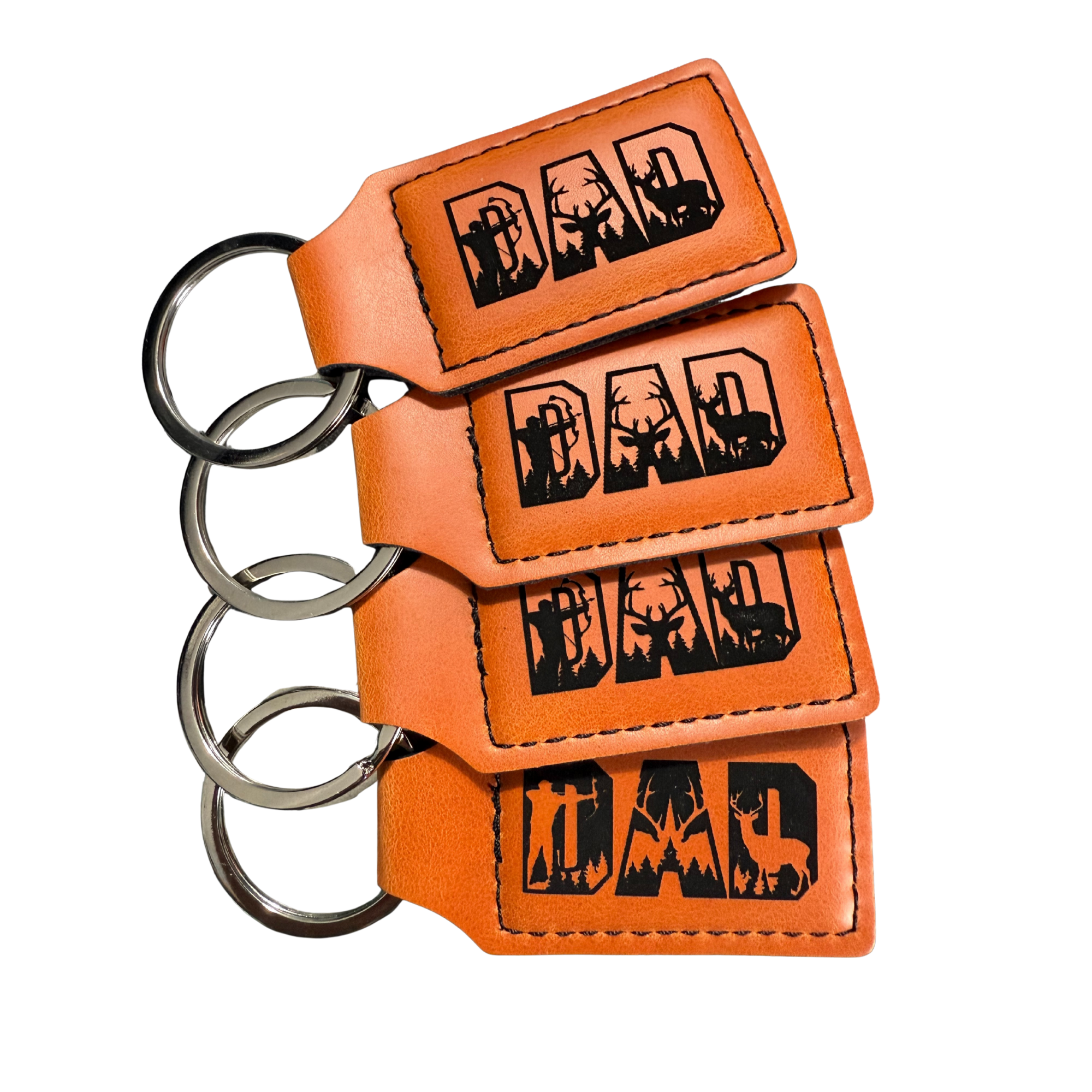 Custom leather keychain